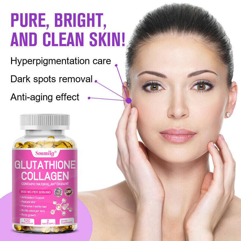 does glutathione increase collagen Glutathione Collagen Supplement - Care Skin,Anti Aging,Bright Skin,Nourish  Hair