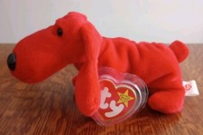 TY Beanie Babies Rover the Red Dog 1996 PVC Pellets wTags Valentines