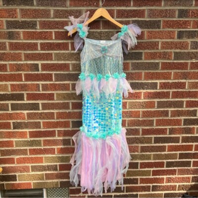 Girl's Light Blue and Pink Mermaid Halloween Costume Dress | eBay Girl's Light Blue and Pink Mermaid Halloween Costume Dress | eBay
