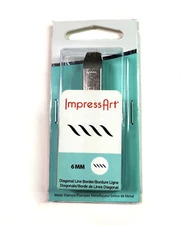  Diagonal Line Border ImpressArt Metal Stamp, 6mm Steel Punch Jewelry Stamping