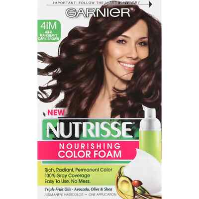 Garnier Nutrisse Nourishing Color Foam - 4IM - Iced Mahogany Dark Brown