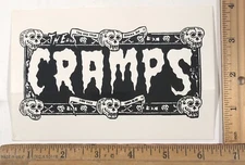 Vintage The Cramps Punk Gothic Rock Band Sticker Decal Too Bad Your Gonna Die