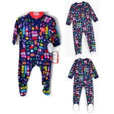 Family PJs Baby  Toddler Holiday Toss One Piece Pajama w/ Feet Choose Size New