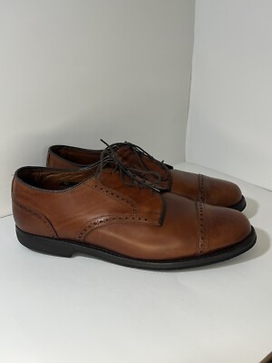 Allen Edmonds Cap Toe Cognac Brown Leather Mens 9.5 BENTON 3458 Oxford Shoes Allen Edmonds | Shoes | Allen Edmonds Benton 3458 Cap Toe  main image 3