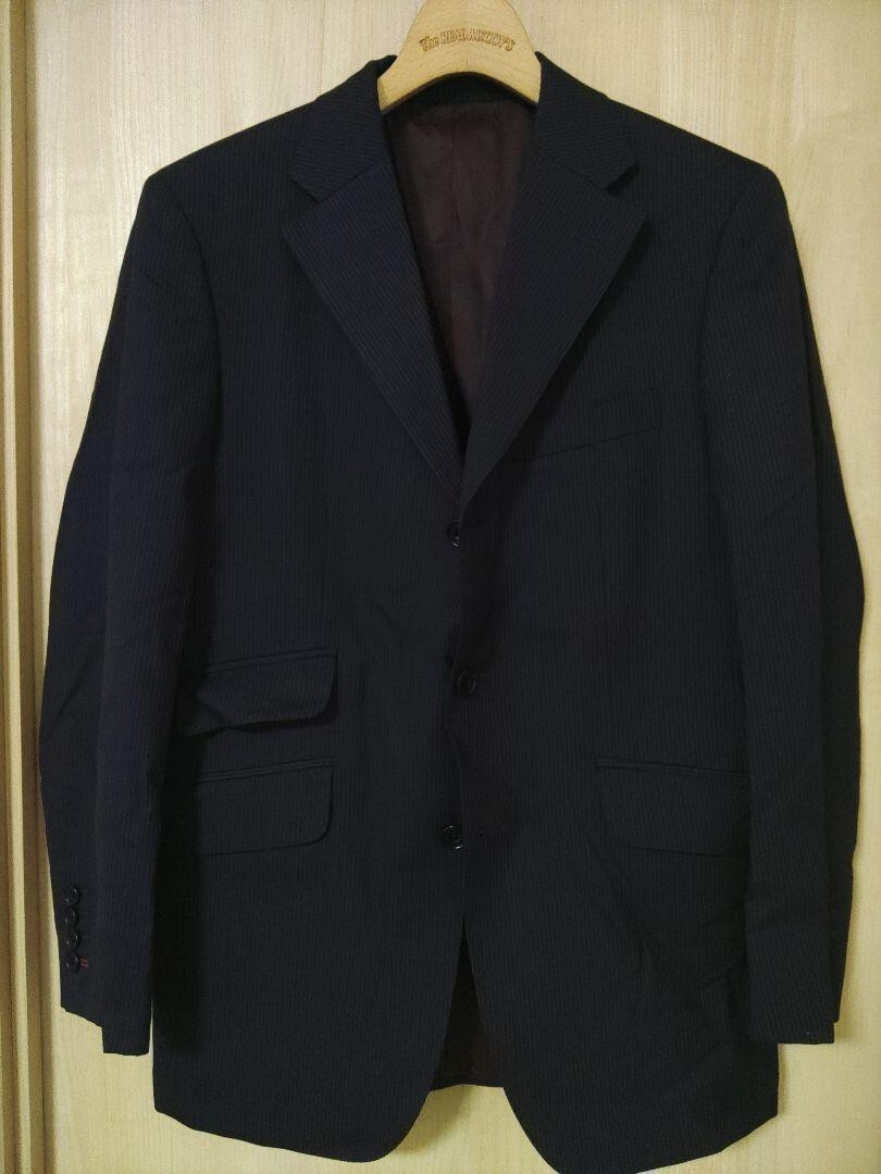 BURBERRY Black Label Tailored Jacket Striped Blazer Outer Men Size L Used