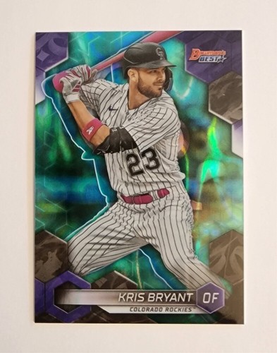 /199 Kris Bryant /OF Rockies | 2023 Bowman’s Best Aqua Lava #22 - Foto 1 di 8