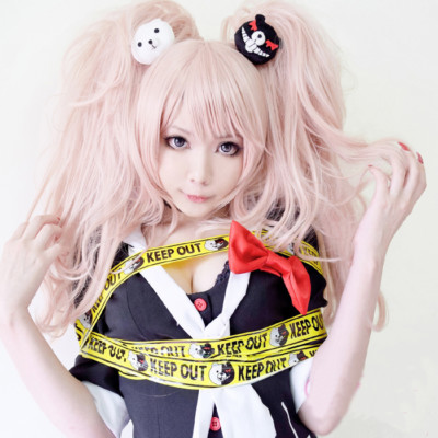 pink junko wig