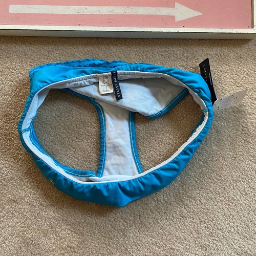 Ralph Lauren bikini costume da bagno fondo donna L vita piegata con volant spiaggia JU - Foto 5 di 6