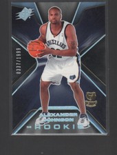 ALEXANDER JOHNSON  2006-07 TOPPS SPX ROOKIES CARD #102/1999