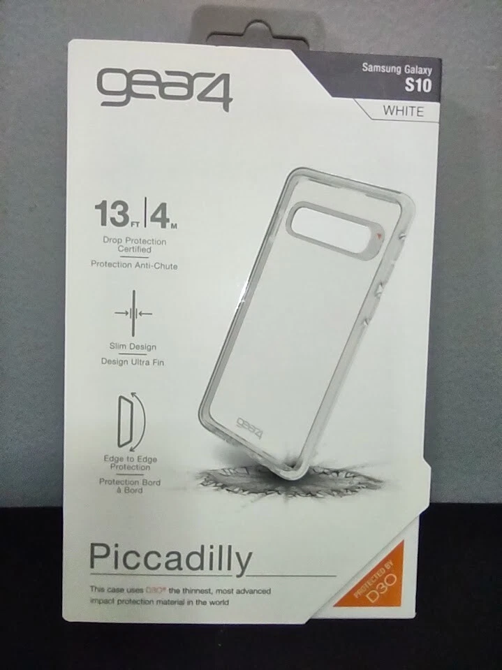 Lot (18) Gear4 Piccadilly Samsung Galaxy S10 Slim White Clear Case Protector - Image 3 of 4