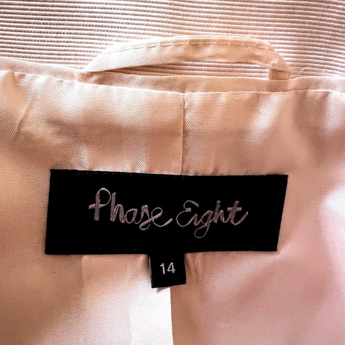 Phase Eight Womens Light Peach Peter Pan Collar Summer Occasion Jacket UK 14 - Picture 3 of 3