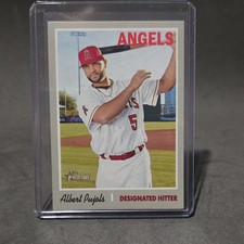 Topps 2019 Heritage Short Print Albert Pujols Angels #422 Base Set SP