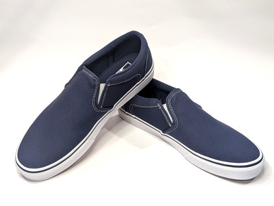 Vans Asher Deep Twilight Blue Men's Canvas Slip On Skate Shoes - Asst Sizes NWB