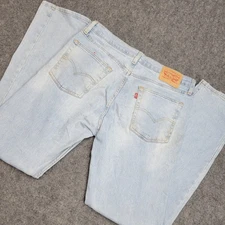 Levis 513 Jeans Mens 34X32 Blue Denim Y2k Red Tab Streetwear Grunge Straight