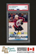 2019-20 UD CALE MAKAR YOUNG GUNS ROOKIE YG RC #493 PSA 9 (MINT)