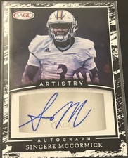 SINCERE MCCORMICK RC 2022 SAGE ARTISTRY ROOKIE AUTO
