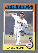 2024 Topps Heritage - Rookies Angel Felipe #147 (RC)