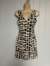 Windsor Sleeveless Crisscross Tie Back Side Zip Sequins Sheath Dress Size S