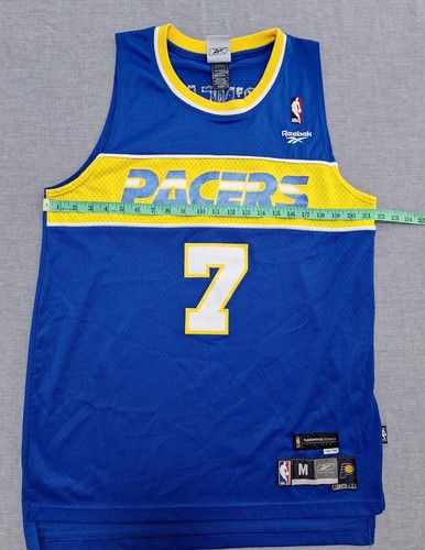 Vintage Indiana Pacers Jermaine O'Neal #7 Hardwood Classics Reebok NBA Jersey M - Picture 12 of 12