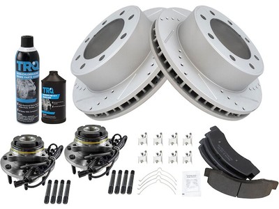 Brake Pad and Rotor and Wheel Hub Kit For Excursion F250 Super Duty F350 SW88T2