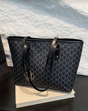 Designer Monogram Tote Bag Black Vintage Luxury Shoulder Handbag Trendy Premium 3