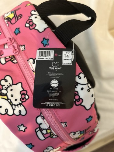 Sanrio Hello Kitty Skating Angels Fuschia School Travel Backpack Bag NWT - Picture 6 of 16