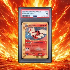 Pokemon Arcanine Aquapolis Holo Rare #H2 PSA 7 With Swirl🌀 NEW CERT on eBay