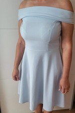 Schulterfreies Kleid KindofRosy Babyblau Gr.3...