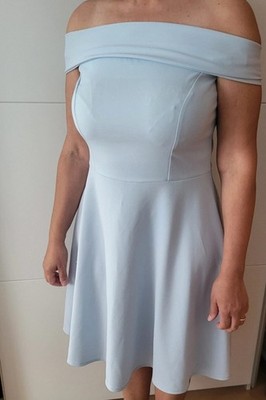 Schulterfreies Kleid KindofRosy Babyblau Gr.38/M