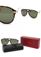 Model: Cartier CT0118S also called C de Cartier Tortoise/Gold Aviator