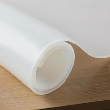 Translucent Silicone Rubber Sheet, 12" Wide X 1/8" Thick X 12" Long High Tempera