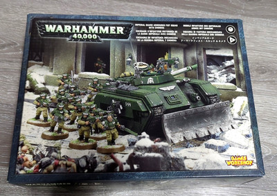Warhammer 40K, Imperial Guard Fist Squad W Chimera - Box Only- Empty Box ARTWORK
