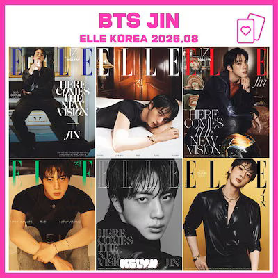 ELLE August 2026 Magazine Cover BTS Jin Type A-F