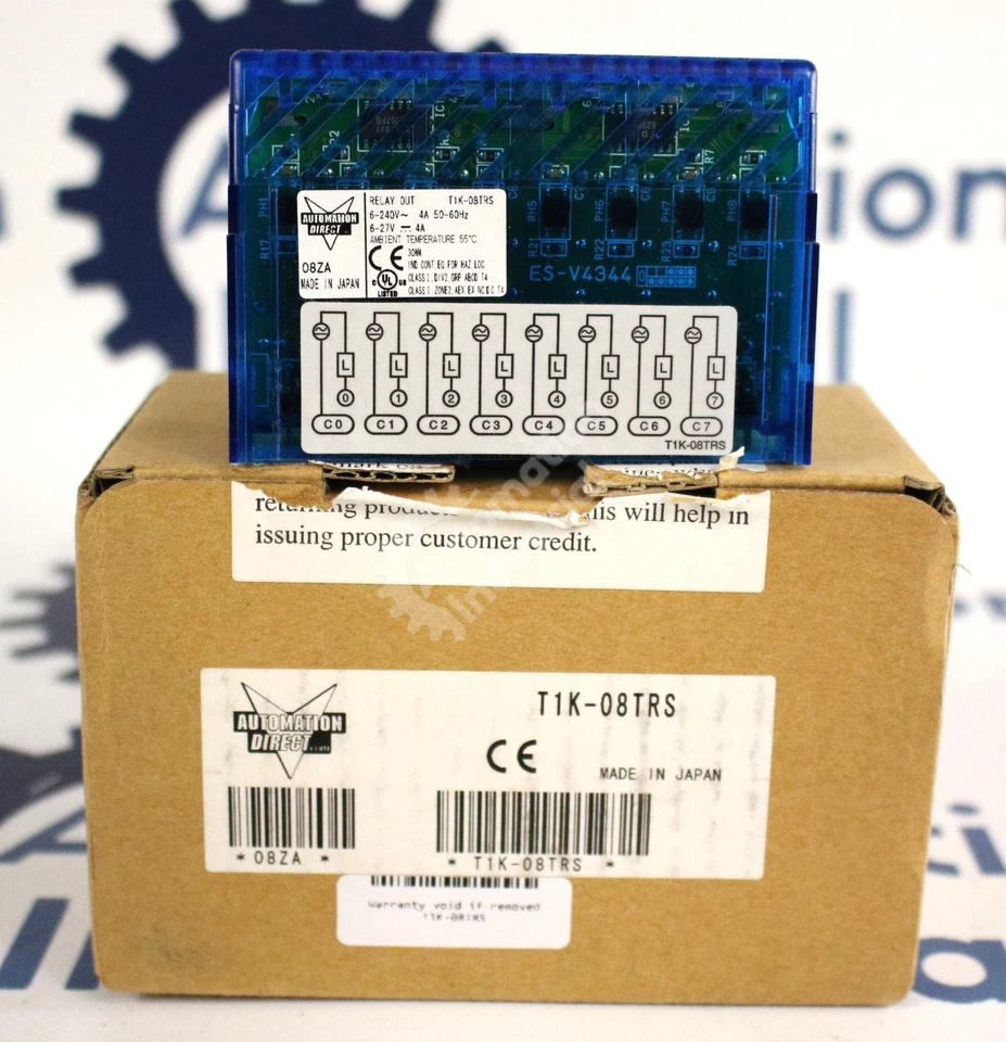 T1K-08TRS by Automation Direct 6-24VDC/6-240VAC Relay Output Terminal I/O NEW - Image 2 of 2