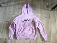 Spyder UNISEX Purple Studded Graphic Fleece Hoodie Pullover 