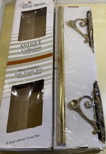 Vintage GATCO Ornate Solid Brass Antique Collection 18  Towel Bar New In Box