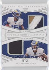 2021 Panini National Treasures Holo Silver 20/25 Jacob Harris Tutu Atwell 8em