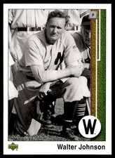 2007 Upper Deck 1989 Reprint Walter Johnson Washington Senators #89UD-WJ