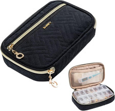 BAGSFY Pill Organizer Case 2 Times a Day- Weekly Medicine Organizer Travel Pill