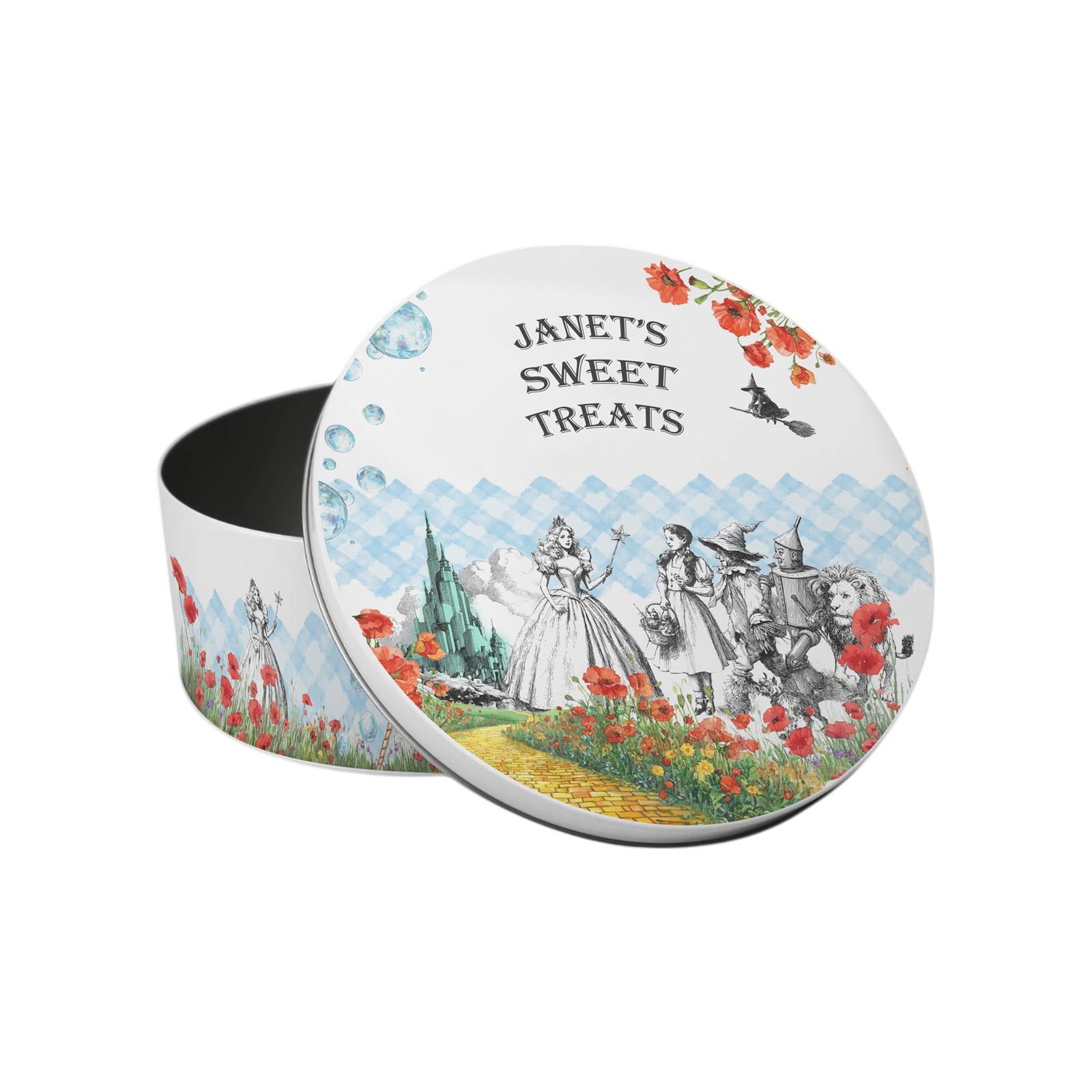 Personalised Wizard of Oz Tales Small Cake Tin - Themed Homeware Baking Gifts