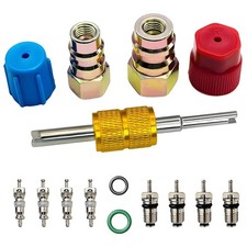 R12 to R134A AC Retrofit Fitting Adapter Kit, R12 R22 to R134A High/Low Fitting