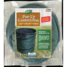 Dalen Pop-Up Garden Bag - Two 23 Gal. Collapsible Yardwork Containers - Convenie