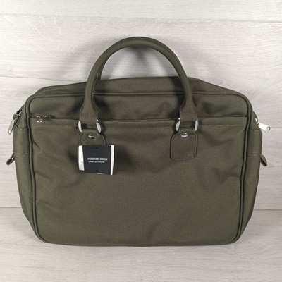 Comme Des Garçons Homme Deux Tasche/Aktentasche Olivgrün Nagelneu Mit Etikett