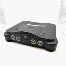 NINTENDO 64 N64 CONSOLE BLACK PAL SYSTEM ONLY - FULLY TESTED!