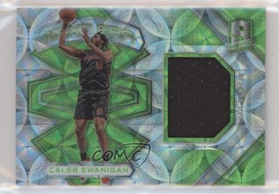 2017 Panini Spectra Next Era Neon Green Prizm /25 Caleb Swanigan Rookie RC b9e