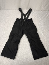 Gerry Kids Snow Bib Pants XS 5/6 Black Insulated Winter Ski Suspenders