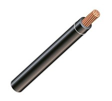4 AWG 19-Stranded THHN Black Copper Building Wire 50Ft Cut 50FT Cut