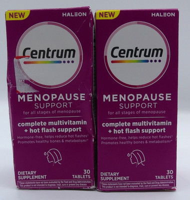 2Pk- Centrum Menopause, 60 Total Tablets, Exp. 8/26