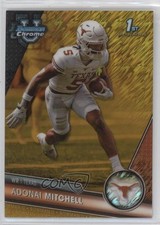 2023 Bowman U Chrome Gold Shimmer Refractor 43/50 Adonai Mitchell #10 1p13