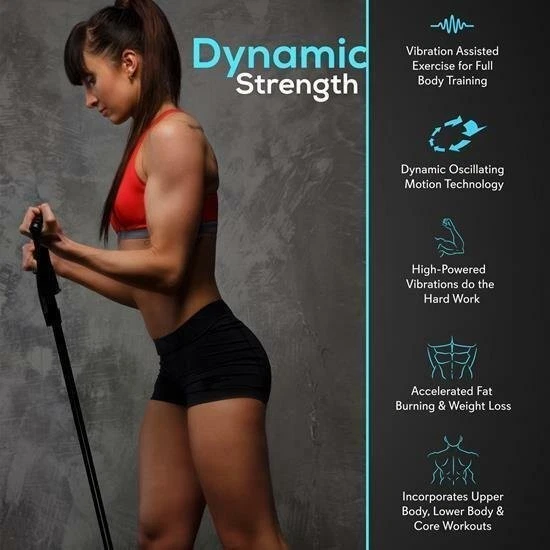 Standing Vibration Fitness Machine, Vibrating Platform Exercise & Workout Traine - Image 4 of 4